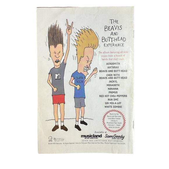 Beavis and Butt-Head #1 MTV Marvel 1994 First Issue of Beavis Butt-Head Comics - Picture 2 of 5